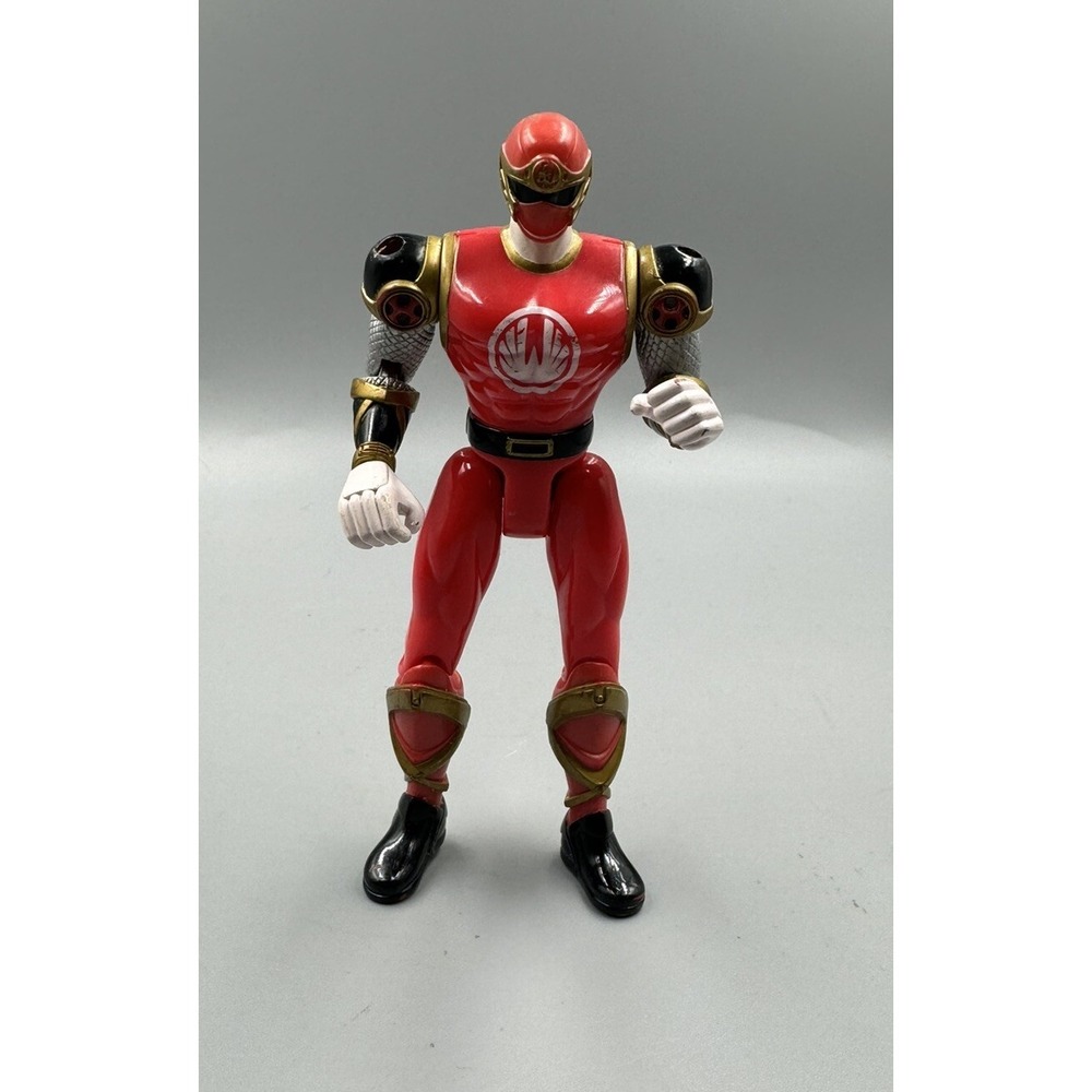 Red Wind Ninja Power Ranger 5.5" Figure‎ Power Rangers Ninja Storm Bandai 2002